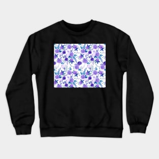 Purple Roses Crewneck Sweatshirt